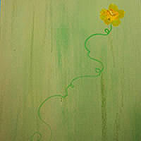 Decapè Verde con Fiore