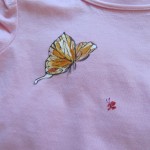 maglietta dipinta farfalla